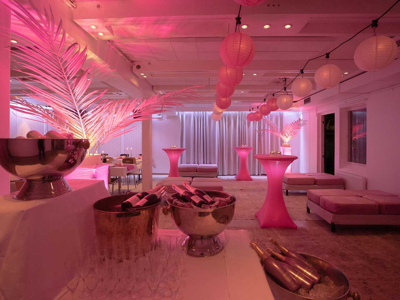 Pink Party temafest dekor